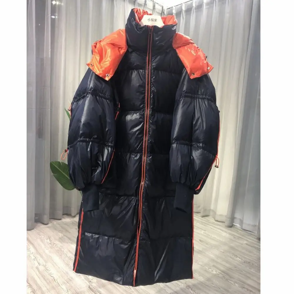 

Super Warm Women's Medium And Long Loose Waist Casual Style Down Jacket пђовик женский зимний